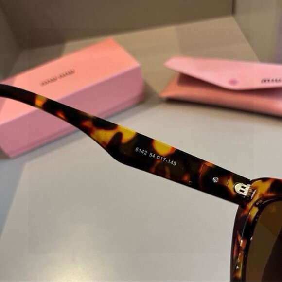Miu Miu Brown Tortoise Sunglasses